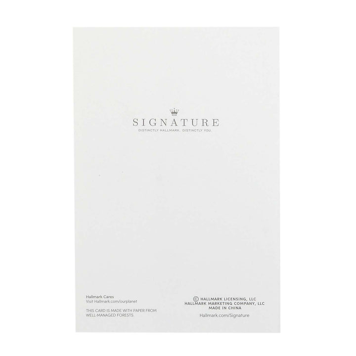 Hallmark Signature Sympathy Card (Forever Remembered) White