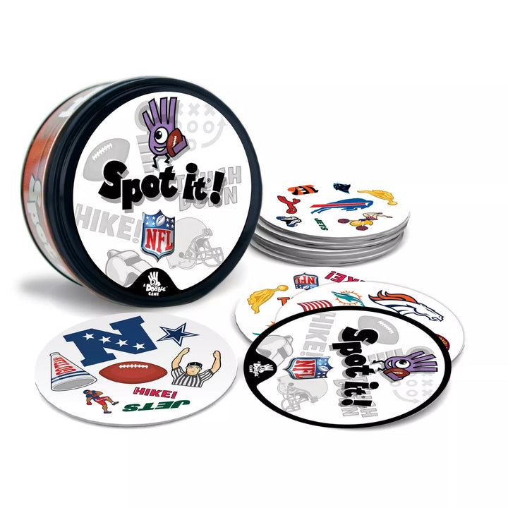 Masterpieces Officially Licensed NFL League-Nfl Spot It Game for Kids and Adults.