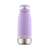 Ello Emma 14oz Vacuum Insulated Stainless Steel Kids Water Bottle with Straw and Built-in Carrying Handle and Leak-Proof Locking Lid for School Backpack, Lunchbox and Outdoor Sports, Lilac