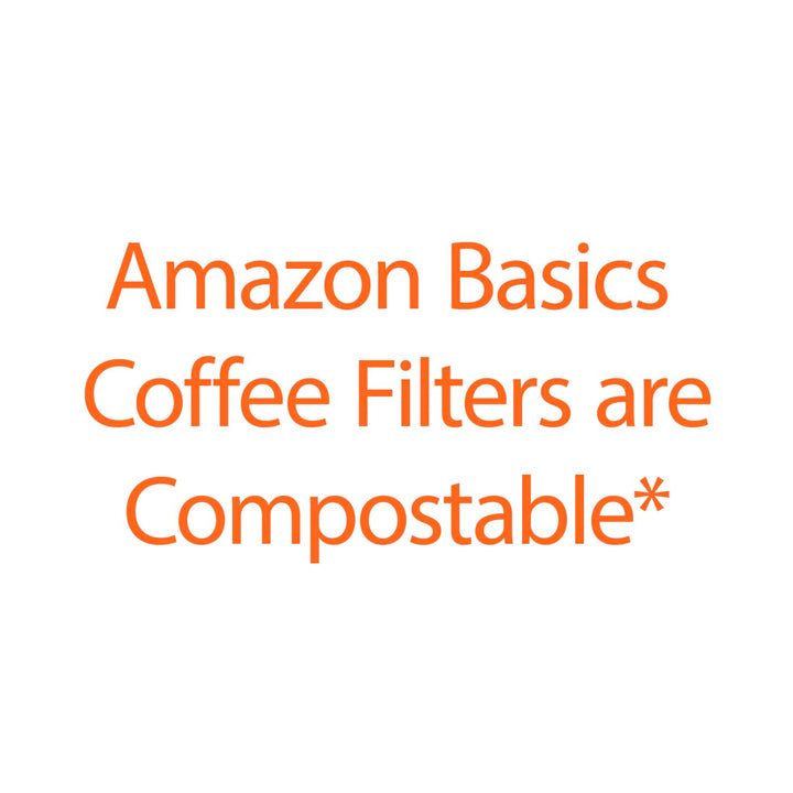 Amazon Basics Number 4 Cone Coffee Filters for 8-12 Cup Coffee Makers, White, 100 Count