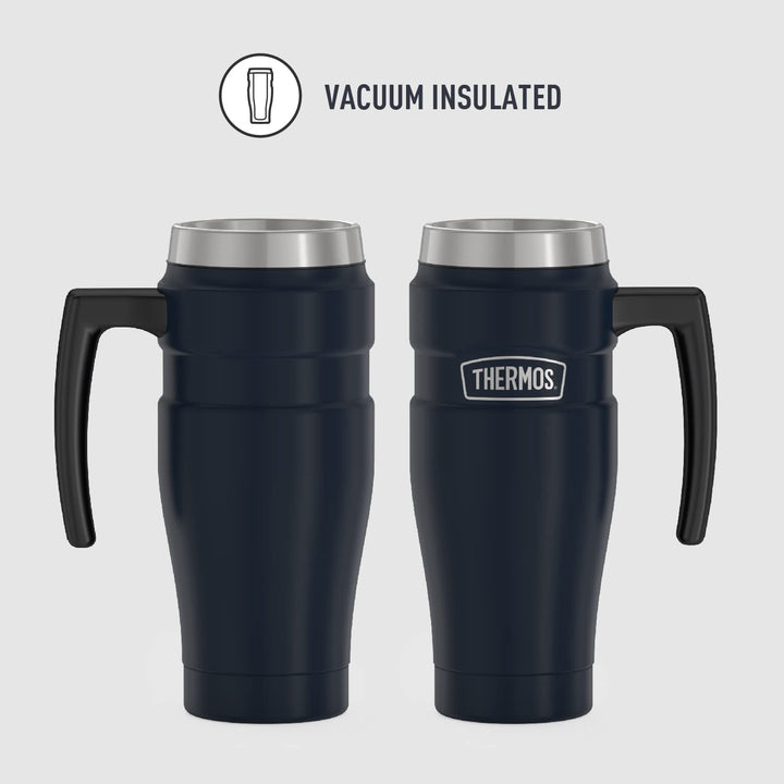 THERMOS Stainless King Vacuum-Insulated Travel Mug, 16 Ounce, Midnight Blue