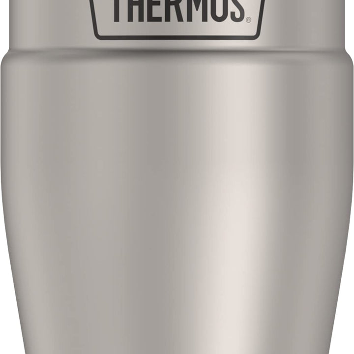 THERMOS Stainless King Vacuum-Insulated Travel Tumbler, 16 Ounce, Matte Steel