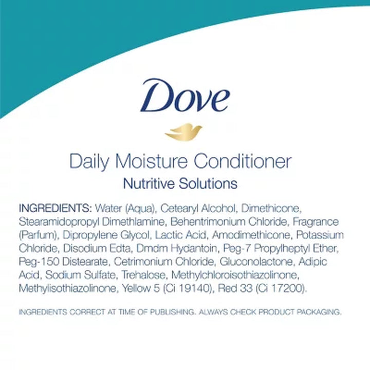 Dove Nutritive Solutions Conditioner, Daily Moisture, 40 Fl. Oz.
