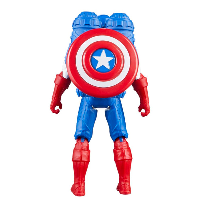 Marvel Epic Hero Series Battle Gear Captain America Action Figure, 4-Inch, Avengers Super Hero Toys for Kids Ages 4 and Up Captain America (Battle Gear)