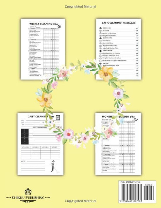 House Cleaning Planner: A record of daily, weekly and monthly house cleaning schedule includes a Master Plan checklist