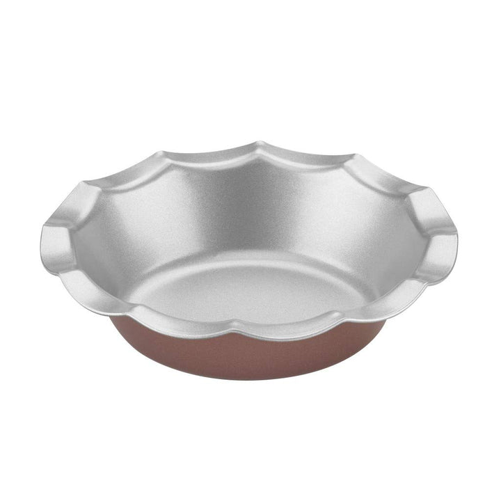 Cuisinart CMBM-4FLTBZ Mini Fluted Tartlet Pan Set, 5 Inch, Red/Silver Bronze