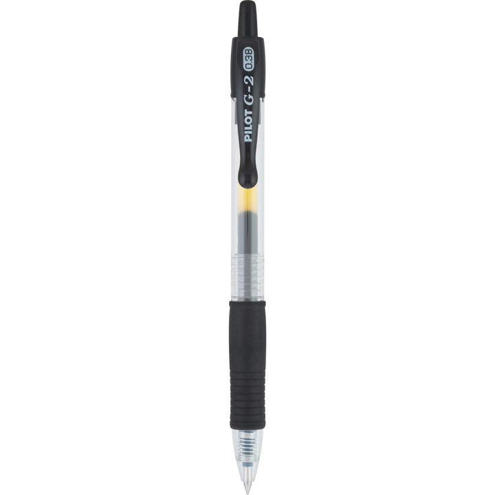 Pilot, G2 Premium Gel Roller Pens, Ultra Fine Point 0.38 MM, Pack of 12, Black Black Ink