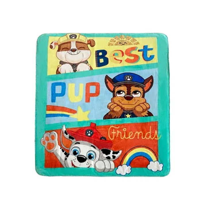 Paw Patrol "Pup Friends" 50" X 60" Cloud / Faux Fur Throw