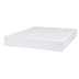 Basics Box Spring Cover - Alternative to Bed Skirt, Elastic Polyester Fabric Wrap Around Band 4 Sides, Solid - King/Cal King, Bright White