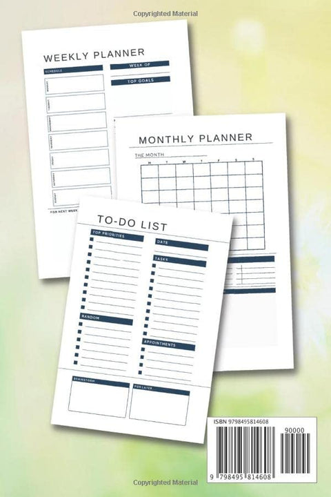 Weekly and Monthly Planner With To Do List - Quickly and Easily Plan Your Day