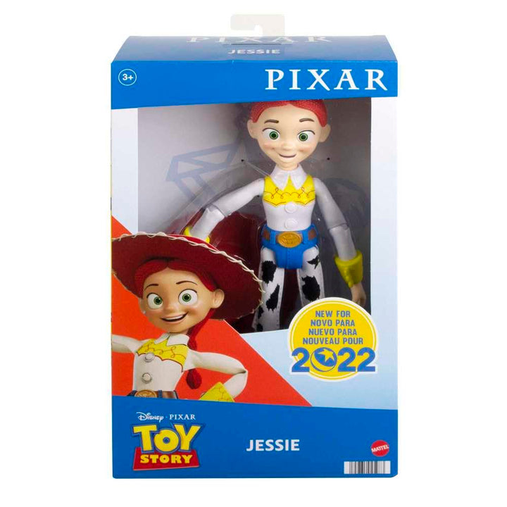 Mattel Disney and Pixar Toy Story Large Action Figure, Posable Jessie Collectible Toy in Signature Cowgirl Look with Removable Hat, 12-inch Scale