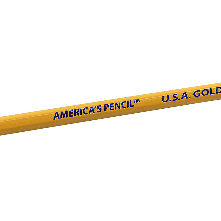 Cra-Z-art U.S.A. Gold Pre-sharpened American Wood Cased #2 HB Yellow Pencils, 60 Pack 1 Count (Pack of 60)