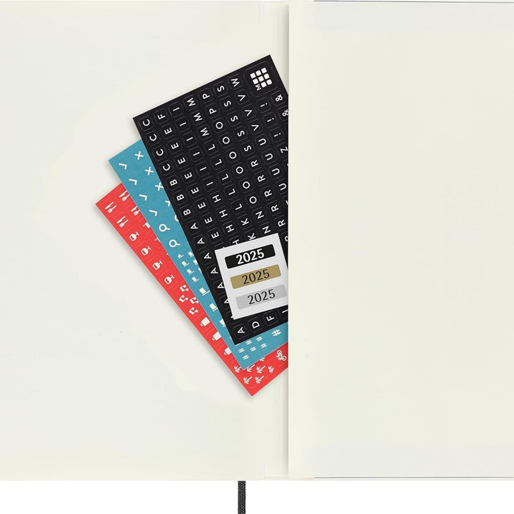 Moleskine Classic 12 Month 2025 Monthly Planner, Soft Cover, XL (7.5" x 9.75"), Black, 128 pages