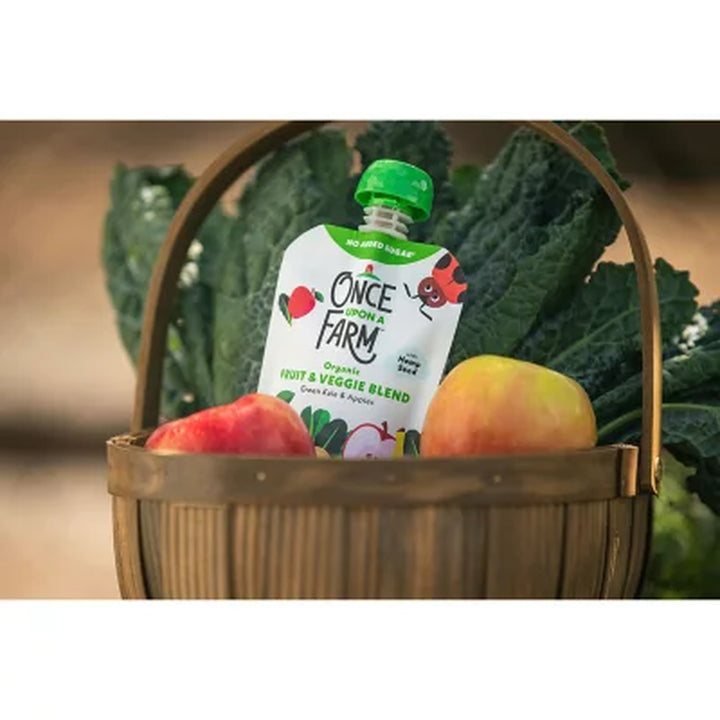 Once upon a Farm Organic Fruit & Veggie Blend Variety Pack, 3.2Oz., 8Ct.