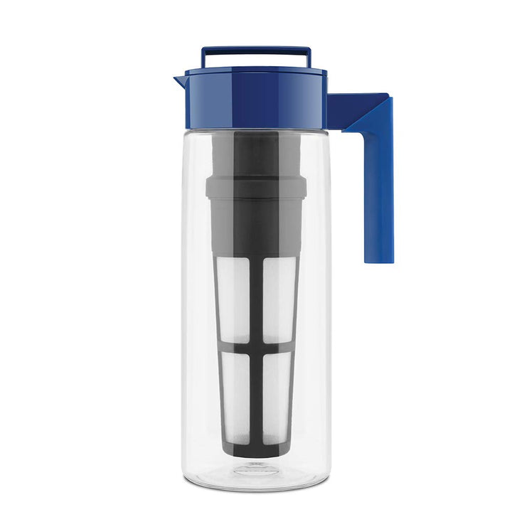 Takeya Premium Quality Iced Tea Maker with Patented Flash Chill Technology Made in the USA, BPA Free, 2 Quart, Blueberry 2 qt