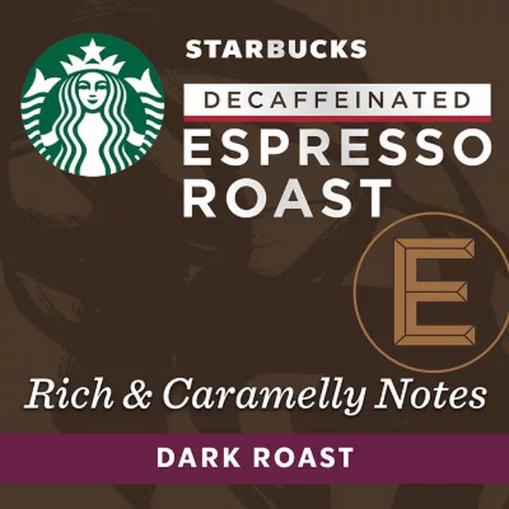 Starbucks by Nespresso Decaf Espresso Coffee Pods, Dark Roast 60 Ct.