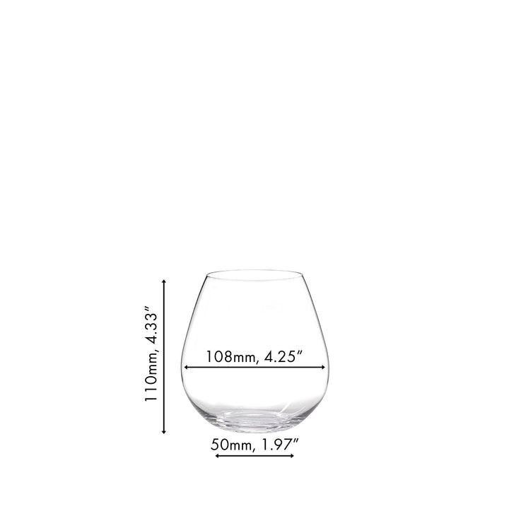 Riedel Crystal O Wine Tumbler Pinot Noir/Nebbiolo, Set of 2