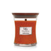 WoodWick Medium Hourglass Candle, Pumpkin Praline - Premium Soy Blend Wax, Pluswick Innovation Wood Wick, Made in USA