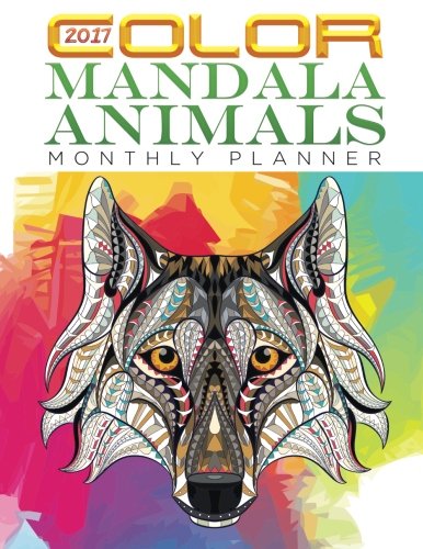 2017 Color Mandala Animals Monthly Planner