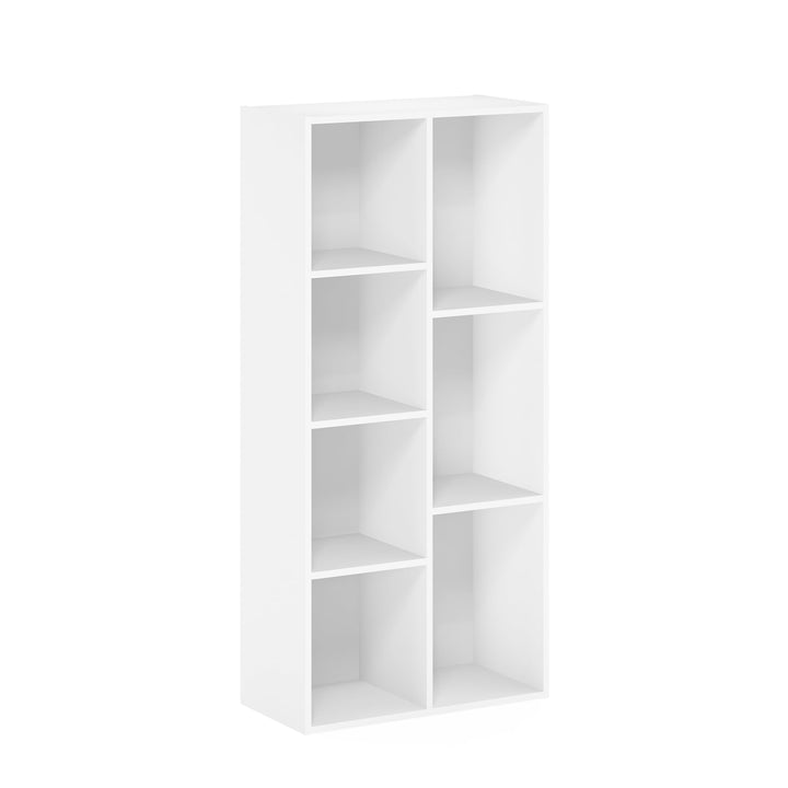 Furinno Pasir 3-Tier Open Shelf Bookcase, White/Green 11003WH/GR 3-Tier Cube