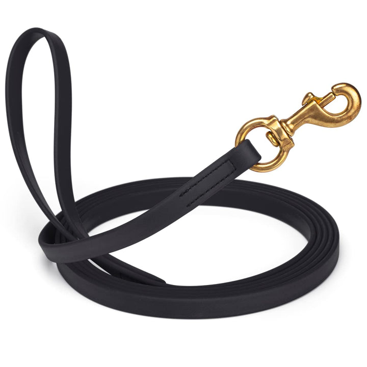 Viper Biothane Working Tracking Lead Leash Long Line for Dogs 2 Colors and 6 Sizes, Black, 5/8" x 33ft