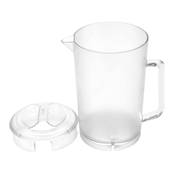 G.E.T. P-3064-1-CL-EC Heavy-Duty Shatterproof Plastic 2 Quart Pitcher with Lid, BPA Free (64 Ounce), Clear