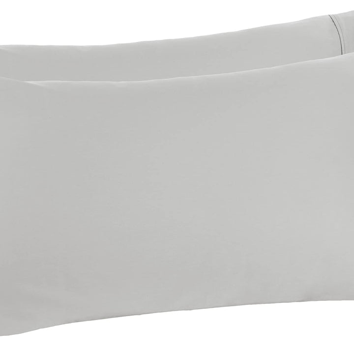 Amazon Aware 100% Organic Cotton 300 Thread Count Pillowcase Set, Light Gray, King, 2 Pack, 40" x 20"