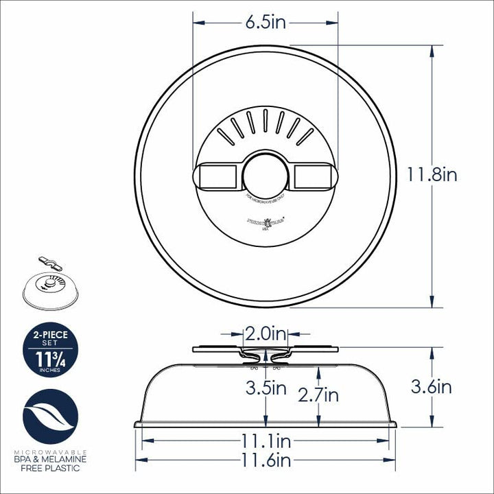 Nordic Ware 67002 Up & AwaySpatter Cover, Up & Away, Clear 1-Pack