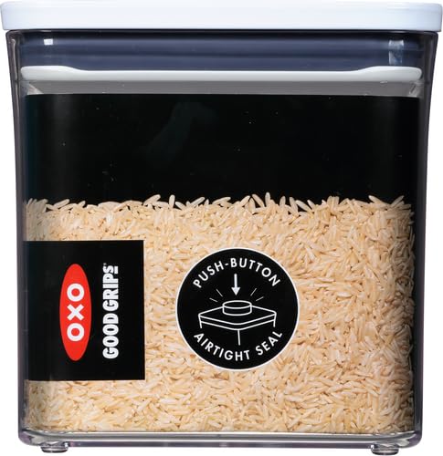 OXO Good Grips POP Container - Airtight Food Storage - 2.8 Qt for Rice, Sugar and More 2.8 Qt - Square - Sugar