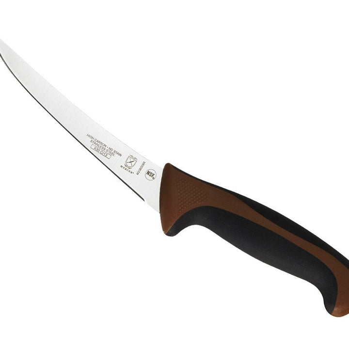 Mercer Culinary Brown Millennia Colors Handle, 6" Curved Boning Knife