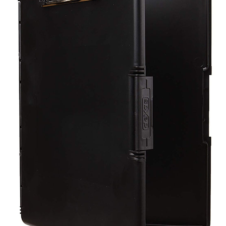 Dexas 3517-91 Slimcase 2 Storage Clipboard with Side Opening, Black. Organize in Style for Home, School, Work, or Trades! Ideal for Teachers, Nurses, Students, Homeschooling, and Beyond.