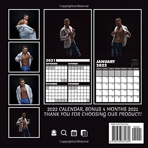 Sexy Doctor Calendar 2022: Calendar 2022, January 2022 - December 2022, 12 Months, OFFICIAL Squared Monthly, Mini Planner | Kalendar Calendario Calendrier | BONUS Last 4 Months 2021