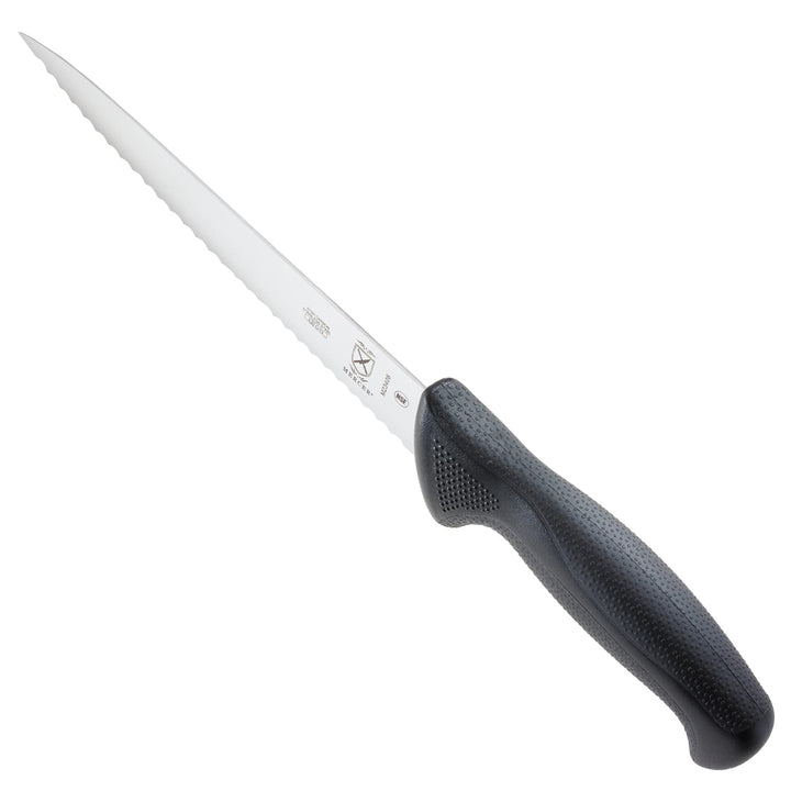 Mercer Culinary M23408 Millennia Black Handle, 8-Inch Wavy Edge, Utility Knife 8" Utility Knife