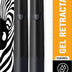 Zebra Pen bLen Retractable Gel Pen, Black Barrel, Medium Point, 0.7mm, Black Ink, 2-Pack (41412)