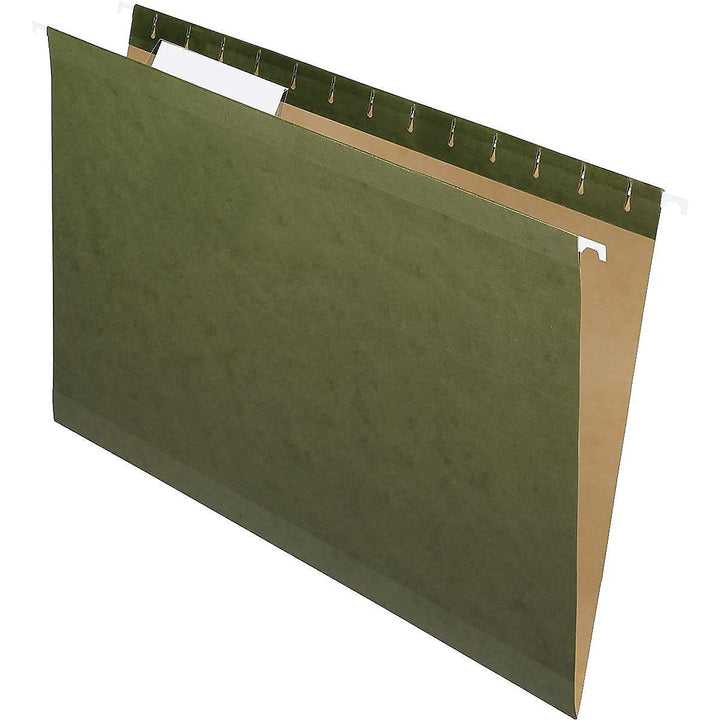 Pendaflex 415313 Hanging File Folders, 1/3 Tab, Legal, Standard Green (Box of 25) 1/3 Cut