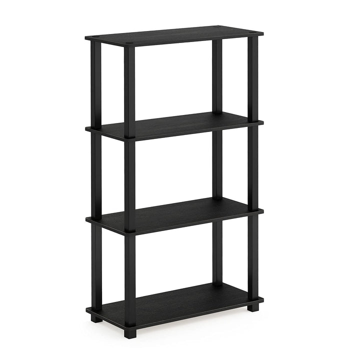 Furinno Turn-N-Tube 5-Tier Multipurpose Shelf / Display Rack / Storage Shelf / Bookshelf, Classic Tubes, Sonoma Oak/White 5-Tier Classic Tube