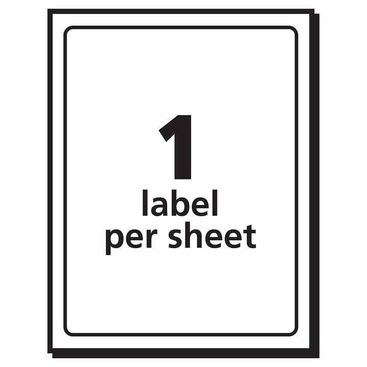 Avery Printable Shipping Labels, 4" x 6", White, 20 Blank Address Labels (05292) 1 Count (Pack of 1)