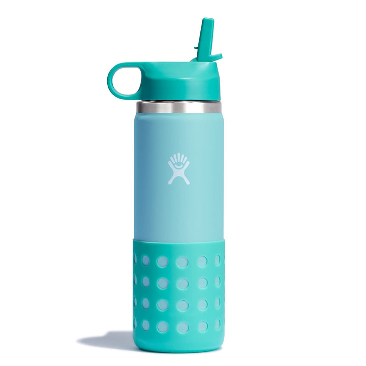 Hydro Flask Kids Wide Mouth Straw Cap And Boot Dew 20 Oz