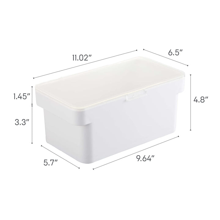 YAMAZAKI Home Airtight Food Storage Container (3 lbs Polypropylene | Small | Pets, White