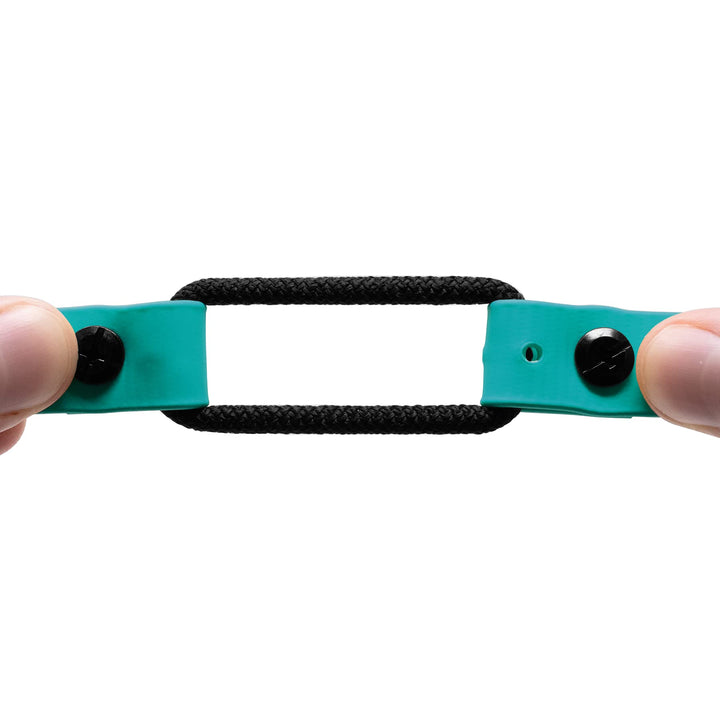 Educator Quick Snap Bungee Dog Collar, Biothane, Waterproof, Odorproof, Easy Connect and Disconnect Clasp and D Ring with Comfort Bungee Loop, Adjustable for Custom Fit, 3/4-Inch, Teal 3/4" Wide Fits 300, 400, 500, 900 Series