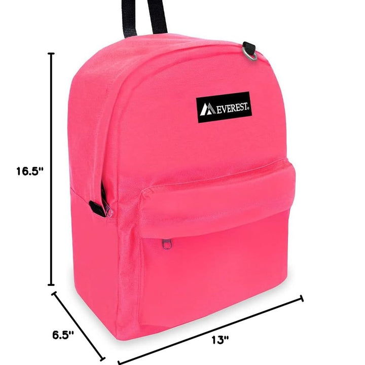 Everest 2045CR Classic Backpack, Hot Pink, One Size