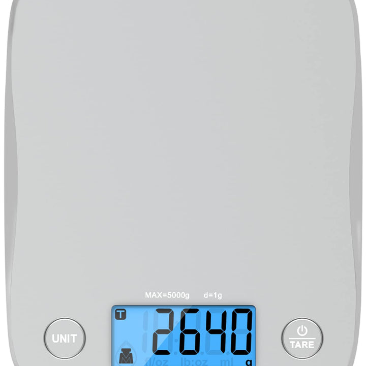 Etekcity Food Kitchen Scale, Digital Weight Grams and Oz for Cooking, Baking, Meal Prep, and Diet, Medium, Gray