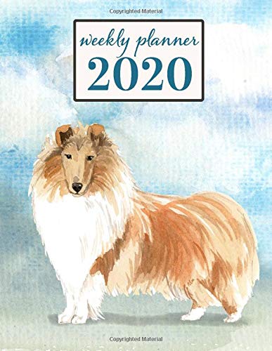 2020 Weekly Planner: Collie Dogs - Weekly and Monthly Calendar, Diary and Habit Tracker