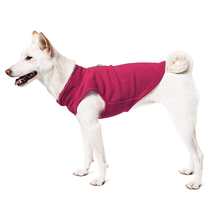 Gooby Fleece Vest Dog Sweater - Clay, X-Large - Warm Pullover Fleece Dog Jacket with O-Ring Leash - Winter Small Dog Sweater Coat - Cold Weather Dog Clothes for Small Dogs Boy or Girl X-Large (Around 23-lb)