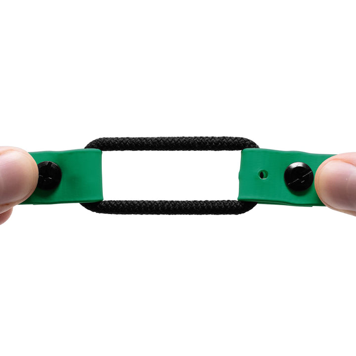 Educator Quick Snap Bungee Dog Collar, Biothane, Waterproof, Odorproof, Easy Connect and Disconnect Clasp and D Ring with Comfort Bungee Loop, Adjustable for Custom Fit, 3/4-Inch, Green