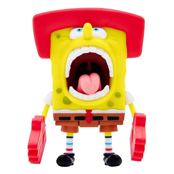 Super7 Spongebob Squarepants KAH-Rah-Tay Spongebob - 3.75" Spongebob Action Figure Classic Cartoon Collectibles and Retro Toys