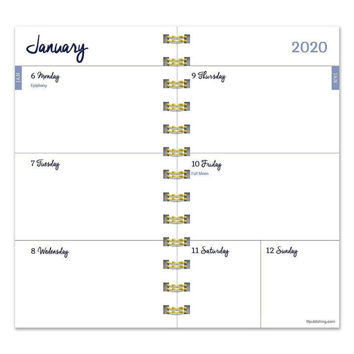 2020 Green Day Small Weekly Monthly Spiral Planner