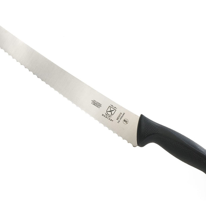 Mercer Culinary M23213 Millenia Black Handle, 12-Inch Wavy Edge, Brisket Knife