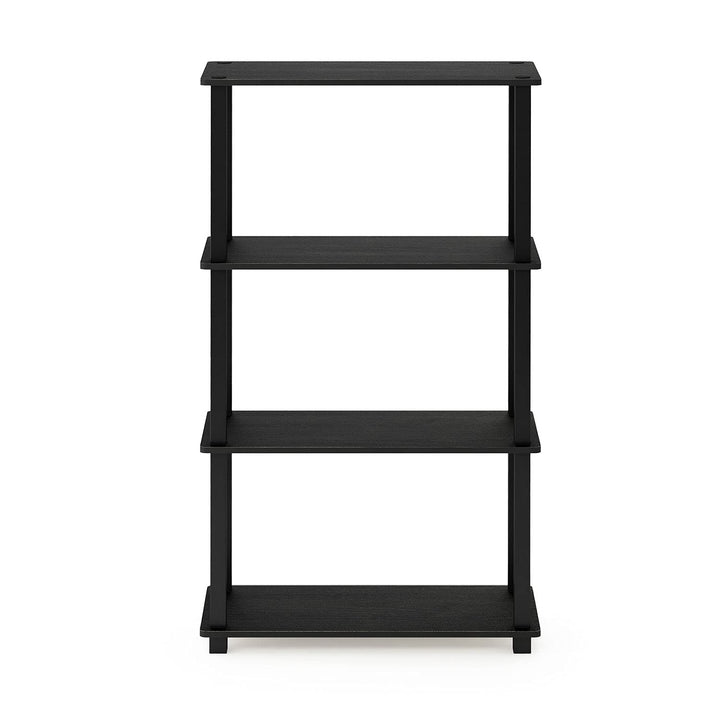 Furinno Turn-N-Tube 5-Tier Multipurpose Shelf / Display Rack / Storage Shelf / Bookshelf, Classic Tubes, Sonoma Oak/White 5-Tier Classic Tube