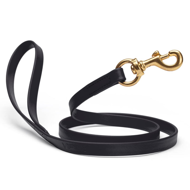 Viper Biothane Working Lead for Dogs 6ft, Black W 3/4" - L 6'
